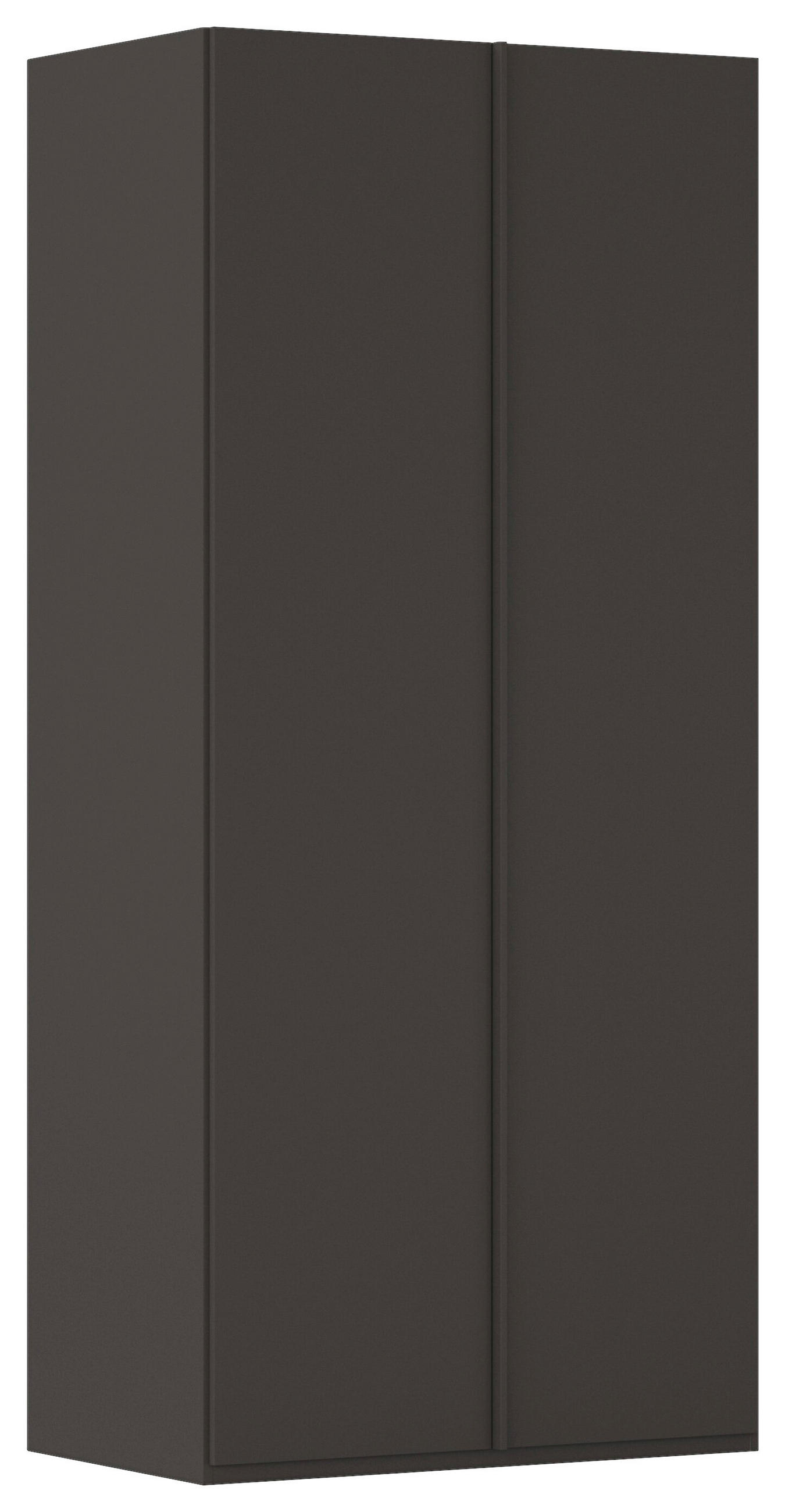 DREHTÜRENSCHRANK 101/223/61 cm,  in Graphitfarben, 2-türig  - Graphitfarben, Basics, Holzwerkstoff/Metall (101/223/61cm) - Novel