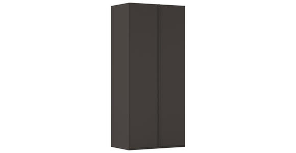 DREHTÜRENSCHRANK 101/235/61 cm,  in Graphitfarben, 2-türig  - Graphitfarben, Basics, Holzwerkstoff/Metall (101/235/61cm) - Novel