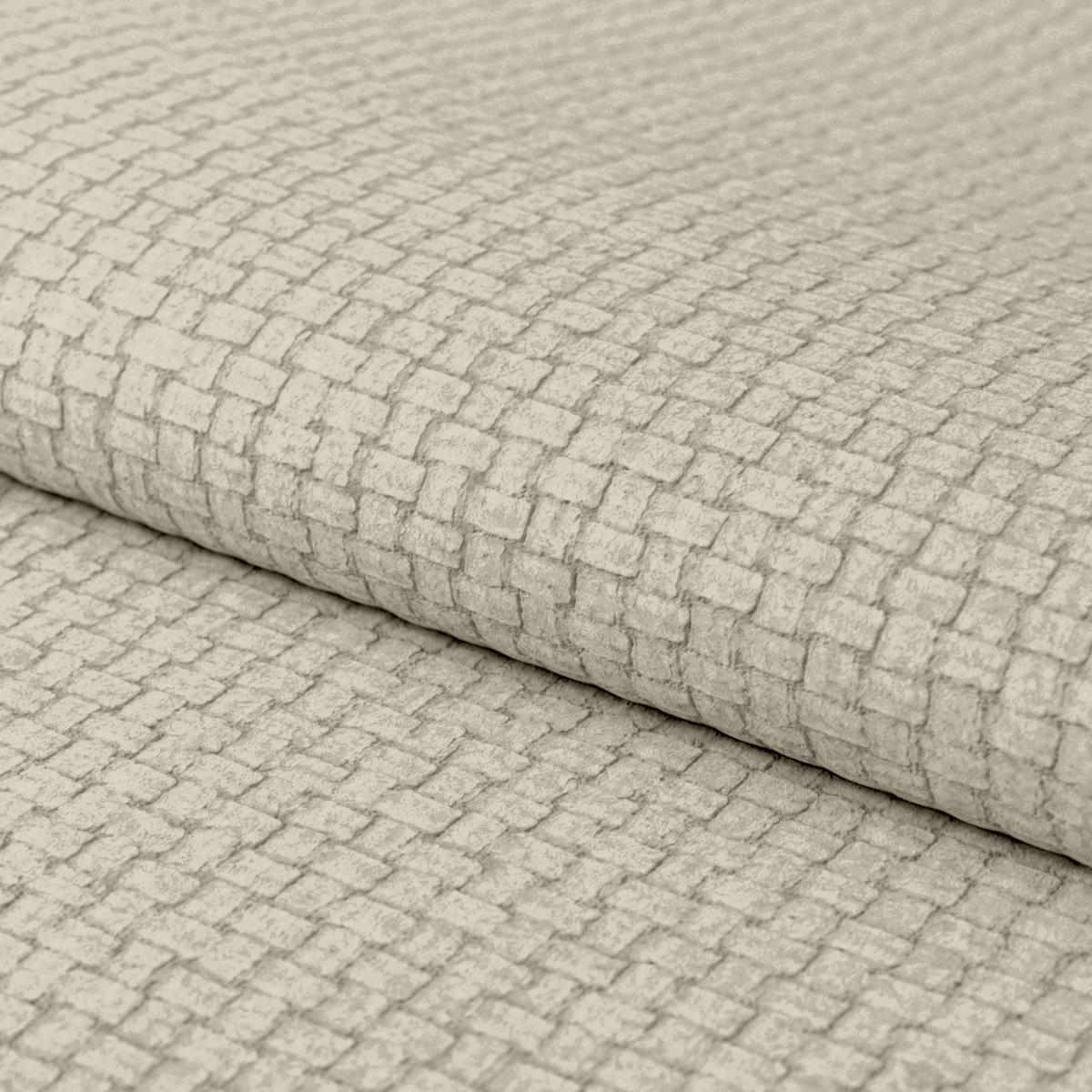 ECKSOFA Beige Chenille Rücken echt, Kopfteilverstellung  - Beige/Schwarz, KONVENTIONELL, Holz/Textil (203/286cm) - MID.YOU