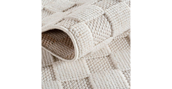 FLACHWEBETEPPICH 160 cm HELIX Creme  - Creme, Basics, Kunststoff/Textil (160cm) - Novel