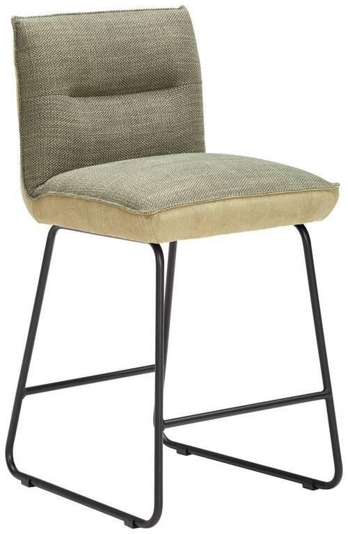 TRESENSTUHL Flachgewebe Grün, Schwarz Eisen, Stahl Stoffauswahl, Typenauswahl, Gestellauswahl  - Schwarz/Grün, Design, Textil/Metall (48/92/54cm) - Dieter Knoll