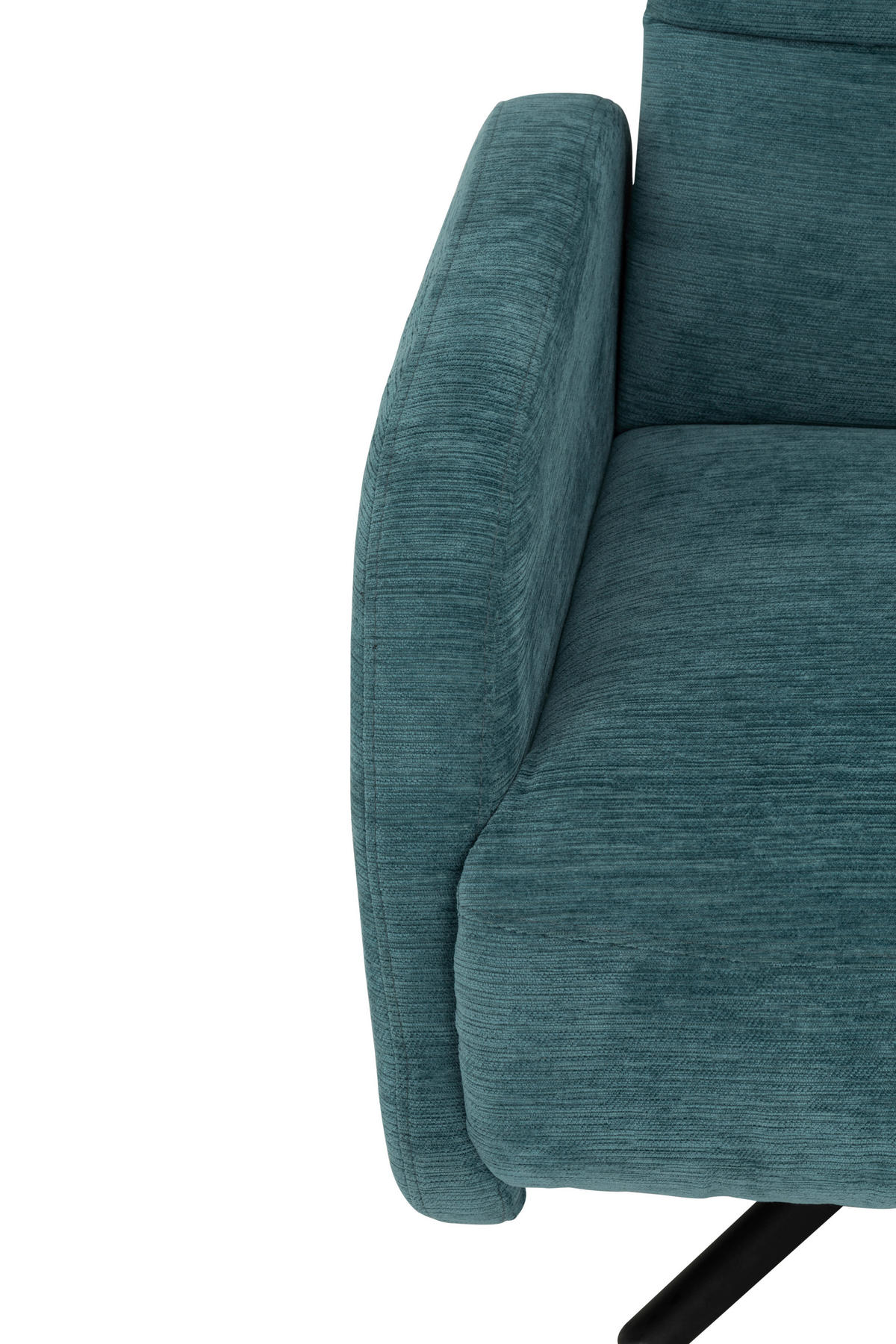 RELAXSESSEL Webstoff, Struktur    - Blau/Schwarz, MODERN, Textil/Metall (67/108/72/88/160cm) - MID.YOU