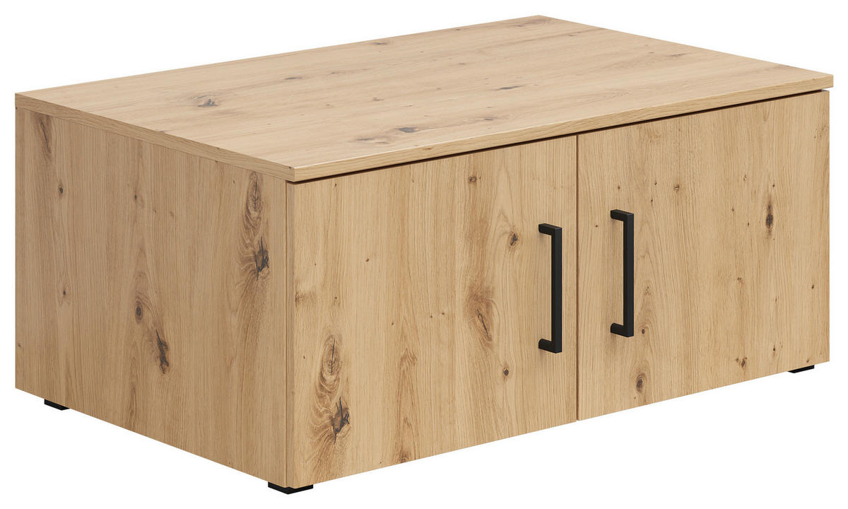 NÁSTAVEC NA SKŘÍŇ, dub artisan, 80/35/52 cm - černá/dub artisan, Moderní, kompozitní dřevo/plast (80/35/52cm) - Carryhome
