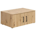 AUFSATZSCHRANK 80/35/52 cm  - Schwarz/Eiche Artisan, MODERN, Holzwerkstoff/Kunststoff (80/35/52cm) - Carryhome