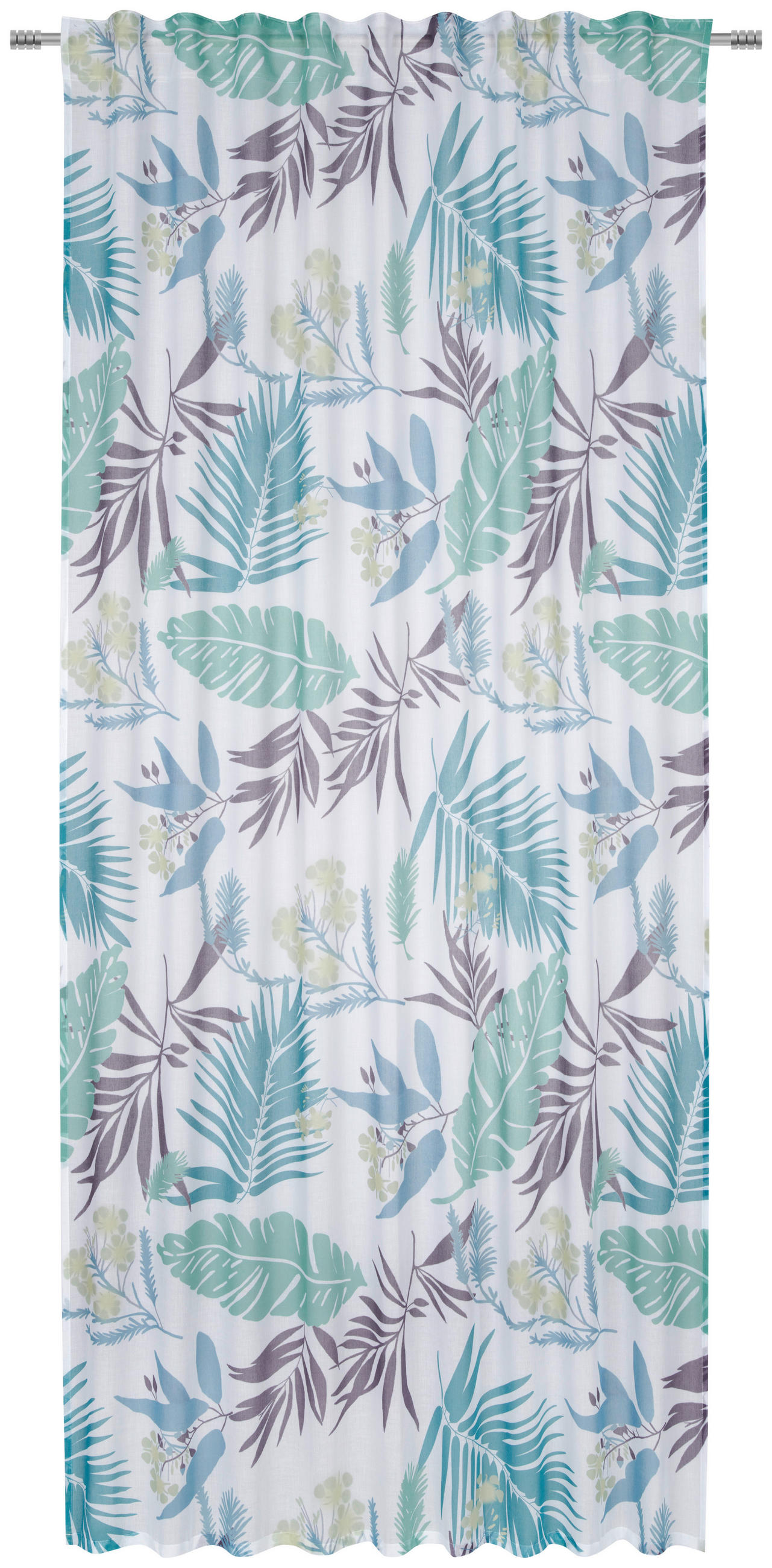 KÉSZFÜGGÖNY részben áttetsző  - kék, Design, textil (140/245cm) - Esposa