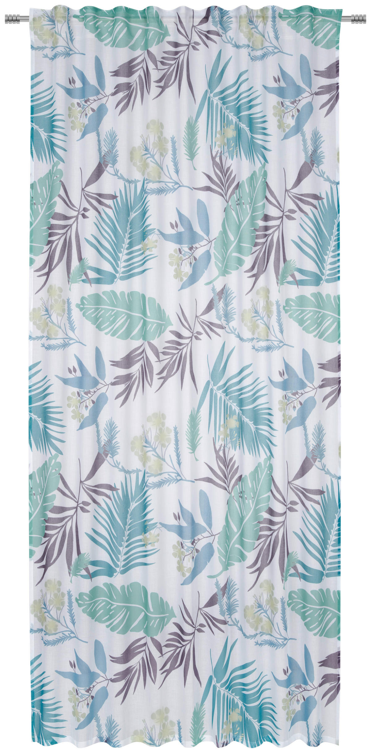 FERTIGVORHANG halbtransparent  - Blau, Design, Textil (140/245cm) - Esposa