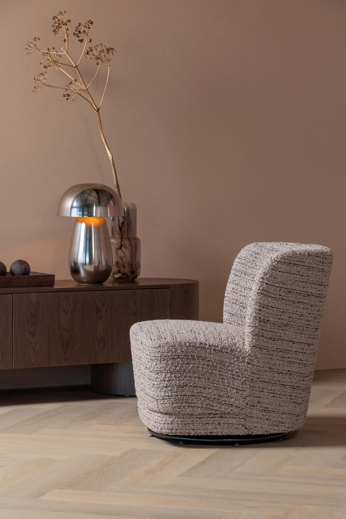 SESSEL in Webstoff Beige  - Beige/Schwarz, MODERN, Textil/Metall (74/75/65cm) - Livetastic