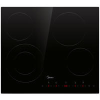 GLASKERAMIKKOCHFELD MCH702T298K0  - Schwarz, Basics, Glas/Metall (59/52/5,5cm) - Midea