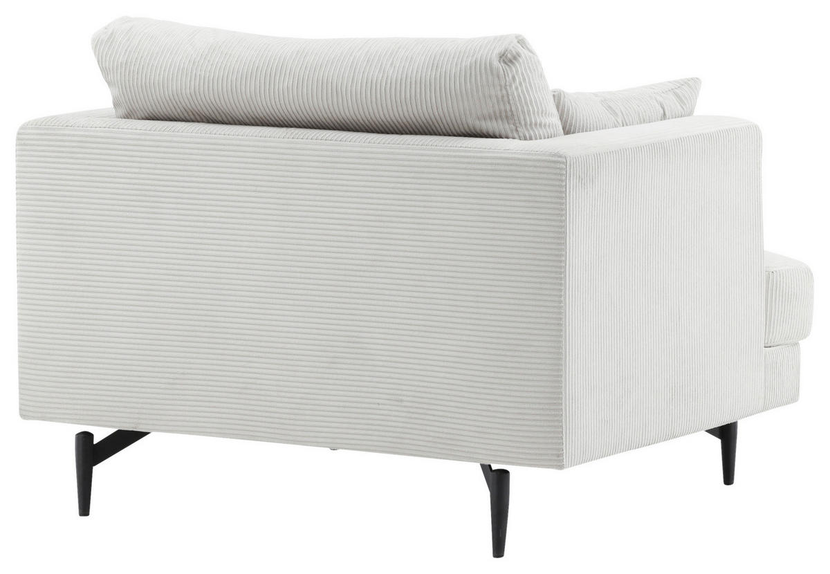 SESSEL in Beige  - Beige, Design, Textil/Metall (104/82/92cm) - Livetastic