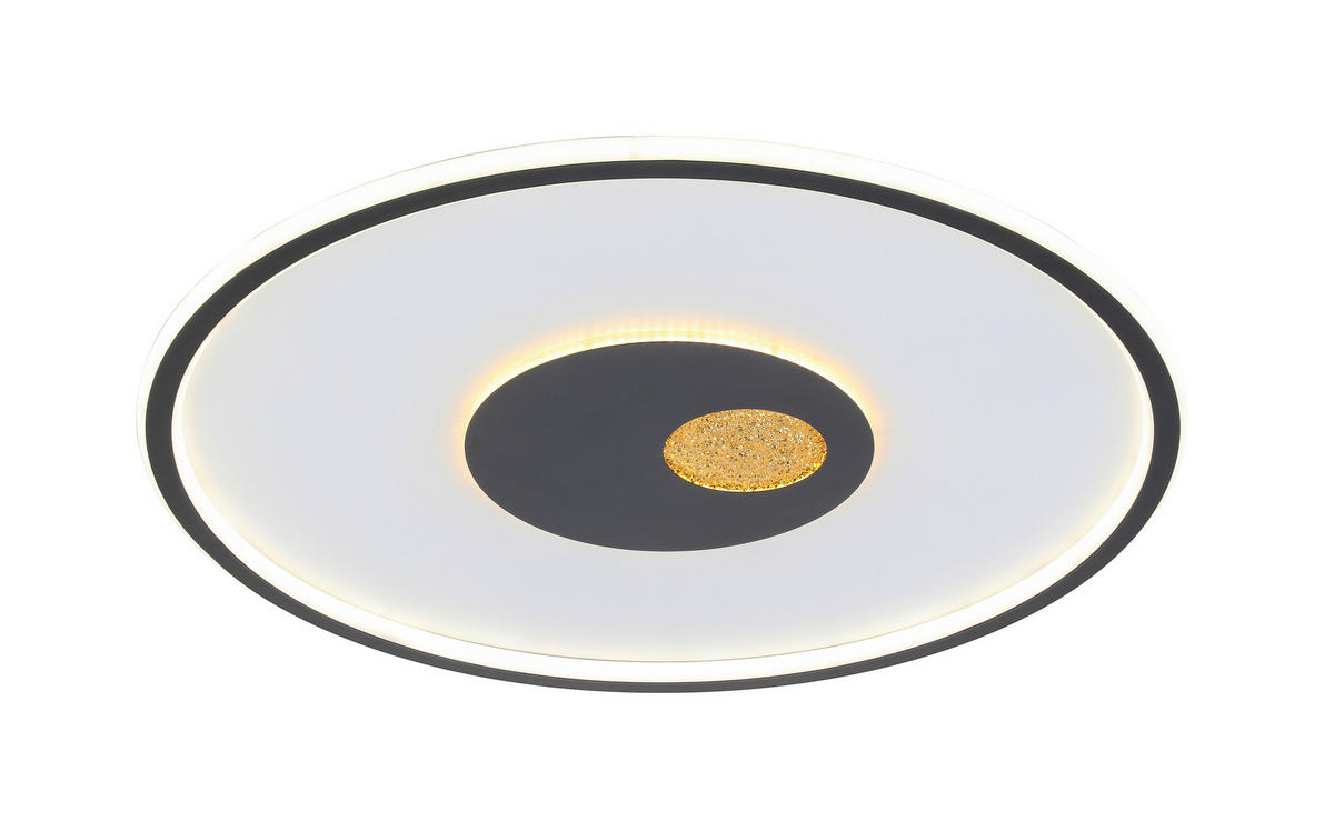 PLAFONIERĂ CU LED - alb/auriu, Design, plastic/metal (60cm) - Dieter Knoll