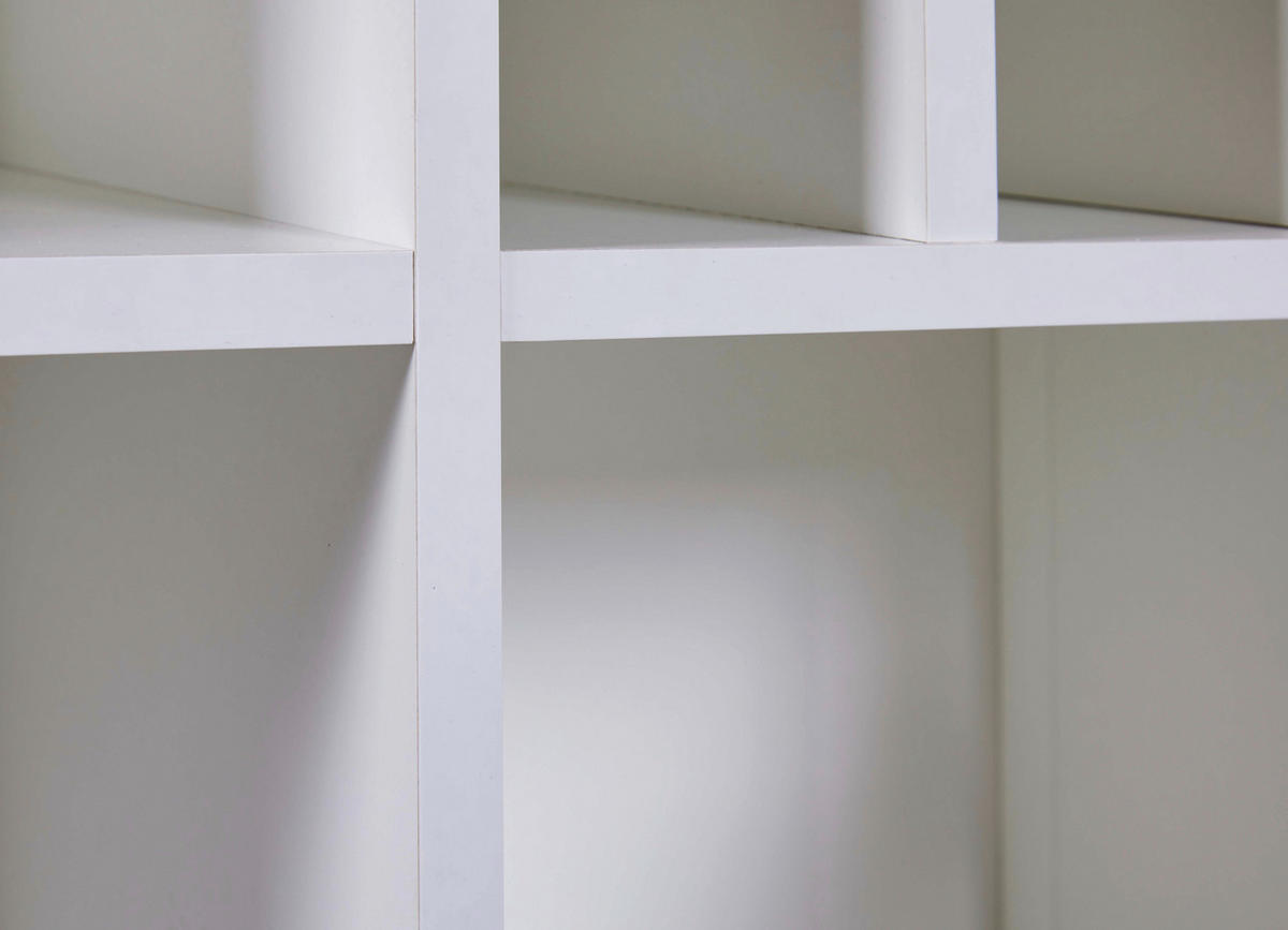 WEINSCHRANK 77/124/33 cm  - Schwarz/Weiß, Design, Holzwerkstoff/Metall (77/124/33cm) - Livetastic