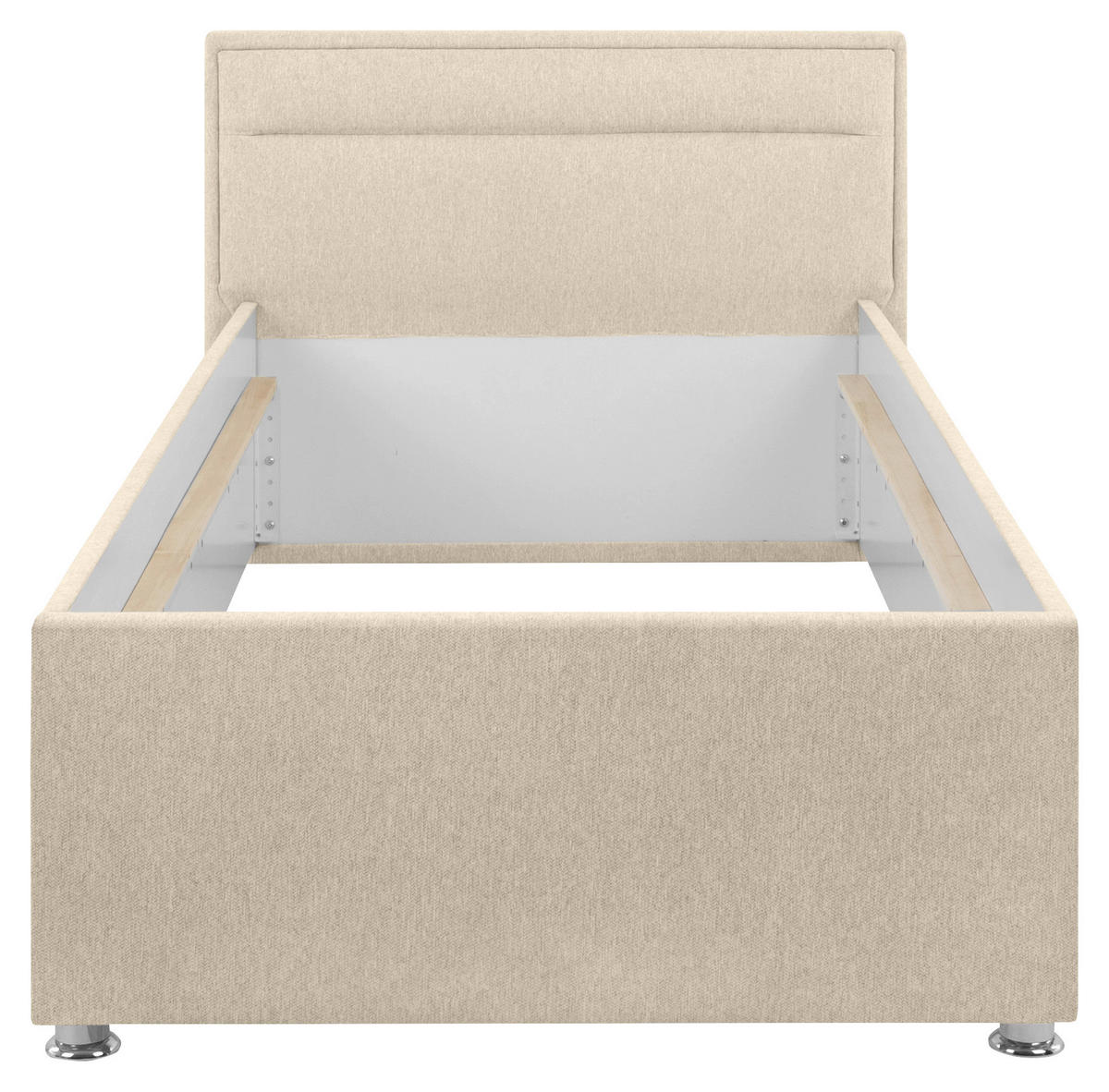 POLSTERBETT Bettkasten, Matratze, Lattenrost Beige 90/200 cm  - Beige, MODERN, Holz/Kunststoff (90/200cm) - MID.YOU
