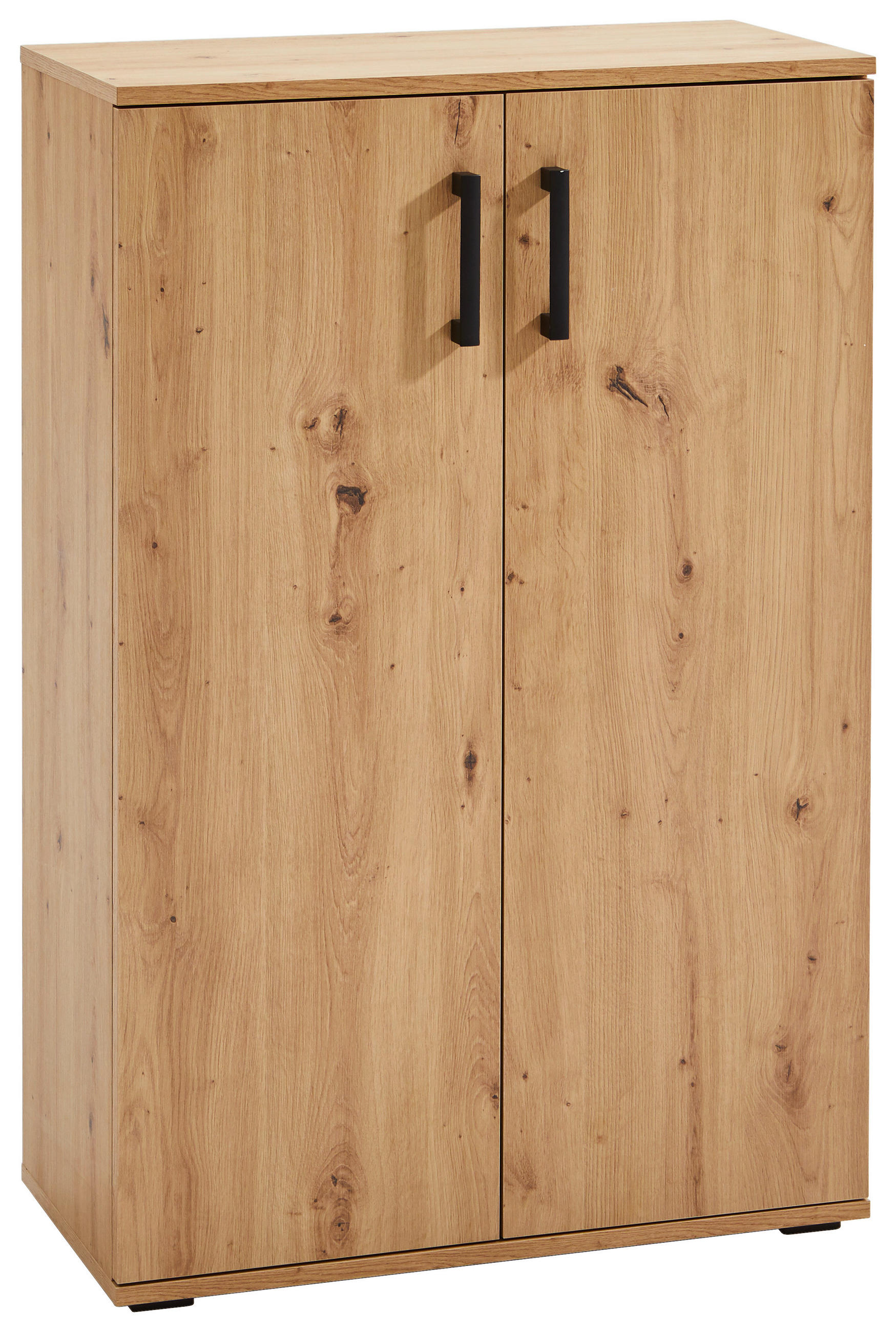 SKRINKA NA TOPÁNKY, farba duba, 70/106/33,5 cm - čierna/farba duba, Konventionell, kompozitné drevo/plast (70/106/33,5cm) - Xora