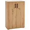 SCHUHSCHRANK  in 70/106/33,5 cm  - Eichefarben/Schwarz, KONVENTIONELL, Holzwerkstoff/Kunststoff (70/106/33,5cm) - Xora