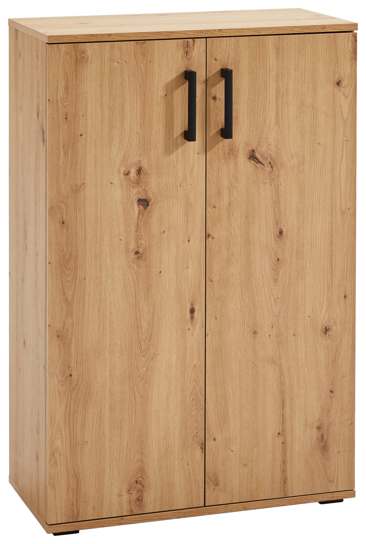 OMARA ZA ČEVLJE barve hrasta - črna/barve hrasta, Konvencionalno, umetna masa/leseni material (70/106/33,5cm) - Xora