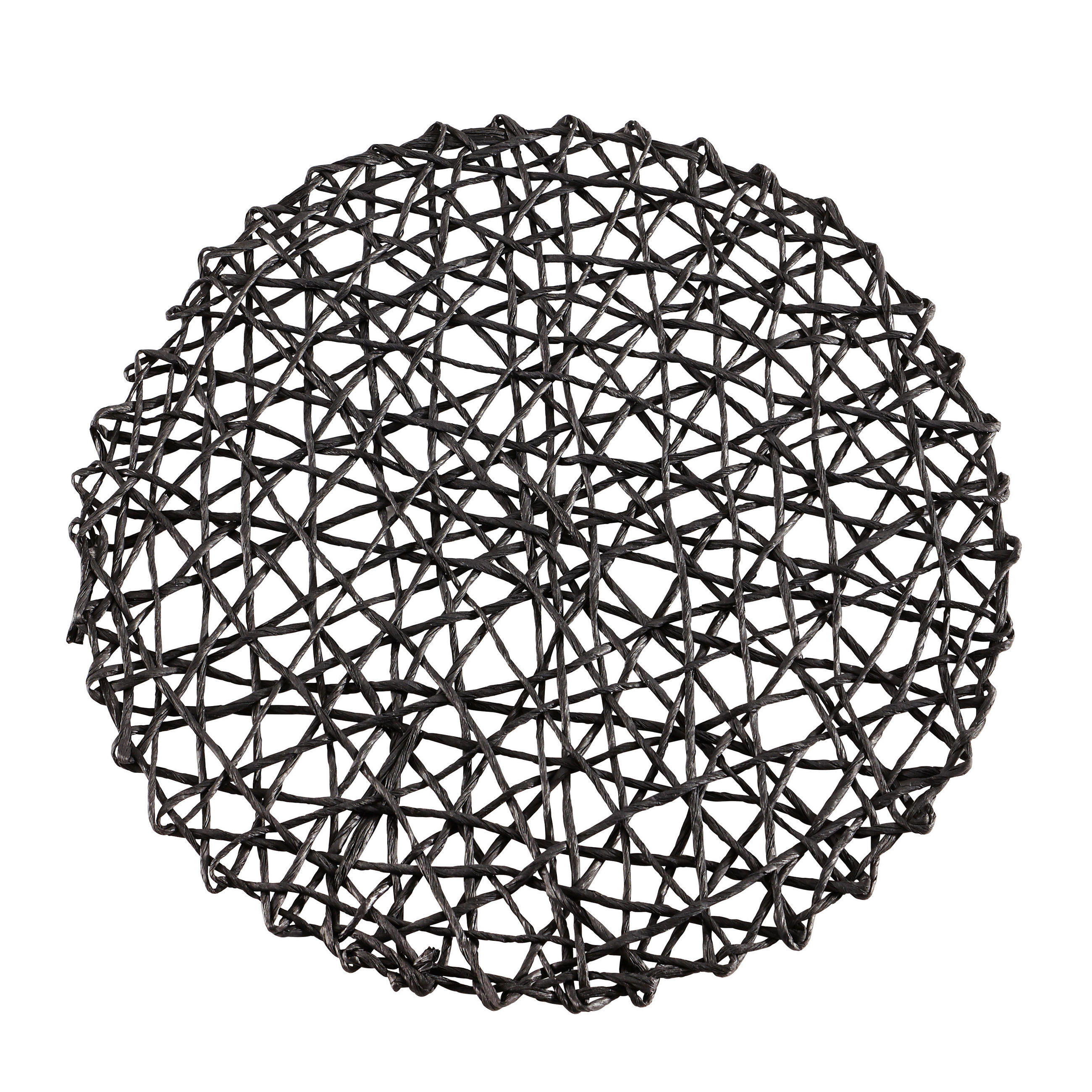 PODMETAČI ZA STOL crna , papir   - crna, Konvencionalno, papir (38cm) - Ambia Home
