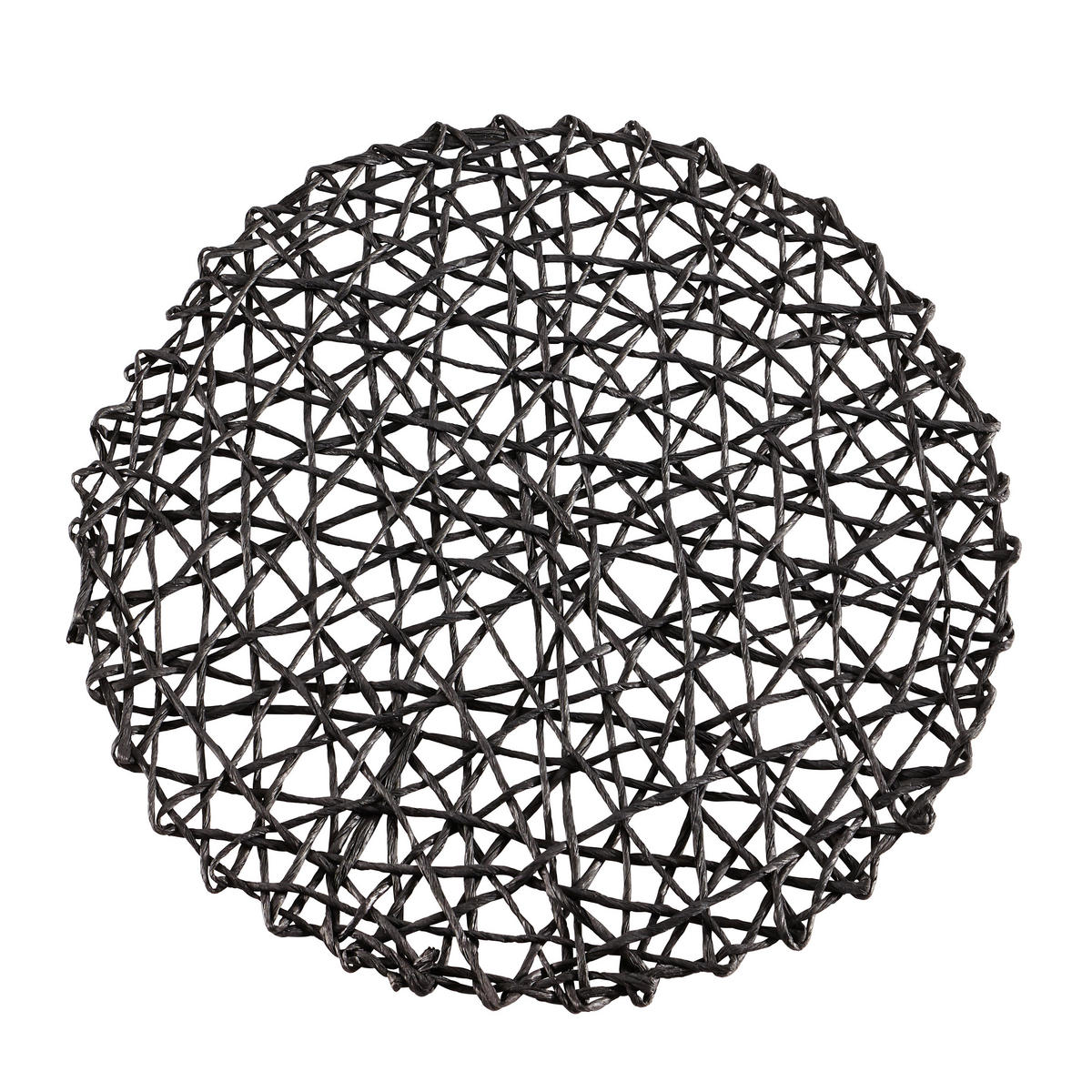 PODMETAČI ZA STOL crna , papir   - crna, Konvencionalno, papir (38cm) - Ambia Home