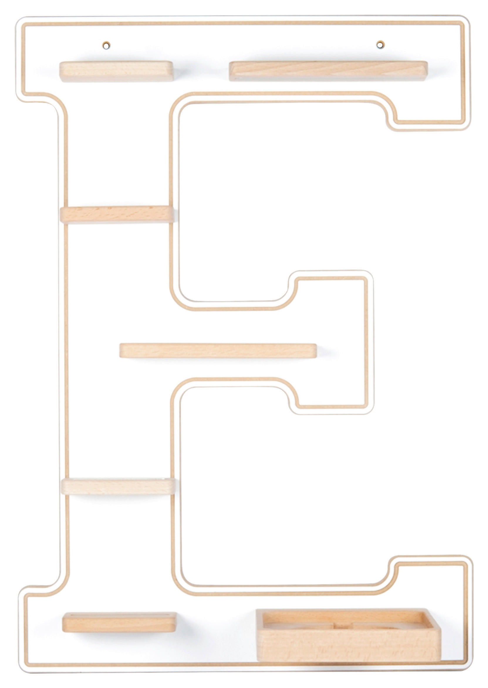 KINDERREGAL  - Weiss, Modern, Holzwerkstoff (38/54/19cm) - MID.YOU