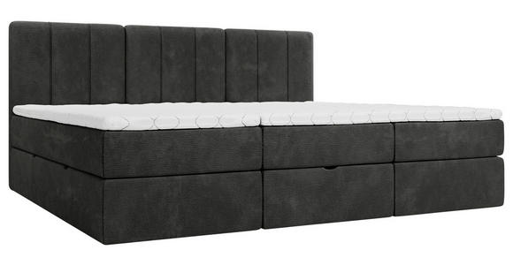 FAMILIENBETT - Anthrazit/Schwarz, Design, Holzwerkstoff/Kunststoff (240/200cm) - Esposa
