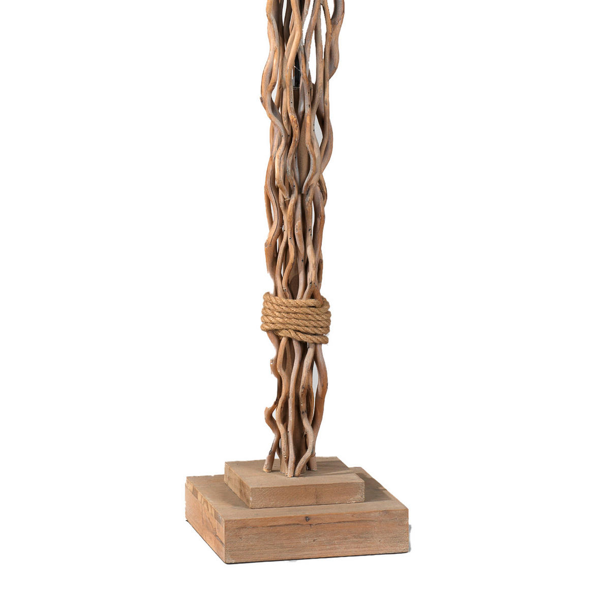 STEHLEUCHTE 35/175 cm    - Hellbraun, Natur, Holz/Textil (35/175cm)