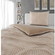 WENDEBETTWÄSCHE TANJA Satin 140/200 cm  - Beige, KONVENTIONELL, Textil (140/200cm) - Novel