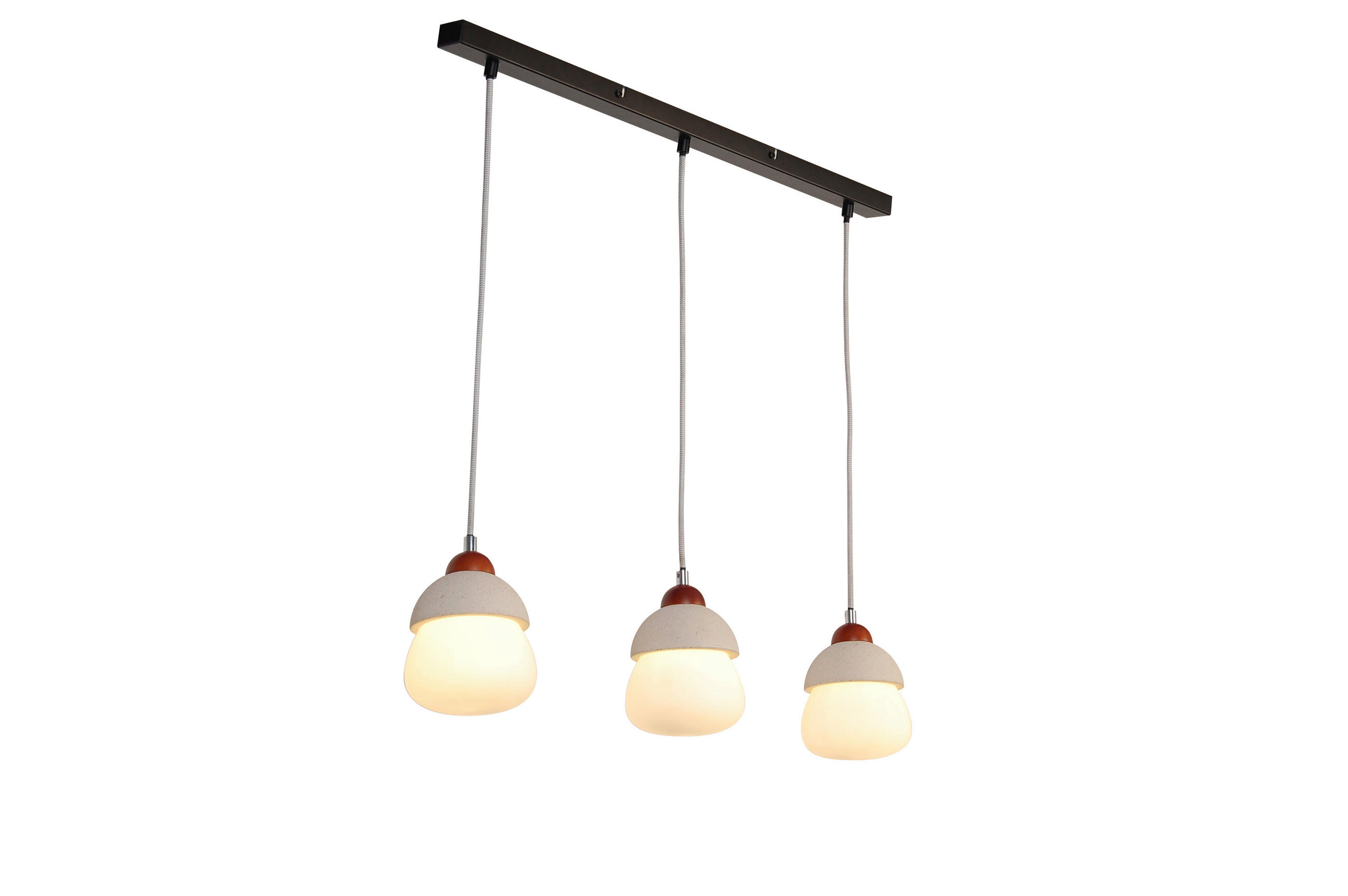 HÄNGELEUCHTE 80/13/130 cm   - Opal, Trend, Glas/Stein (80/13/130cm) - Novel
