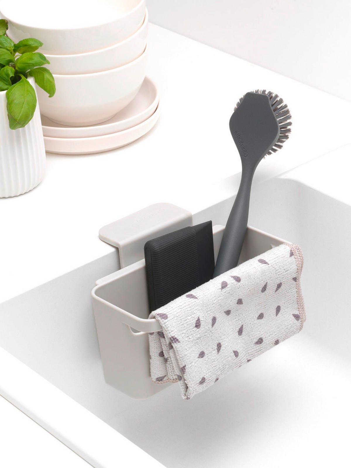 KÜCHENUTENSILIENHALTER - Hellgrau, Design, Kunststoff (17/11/14cm) - Brabantia