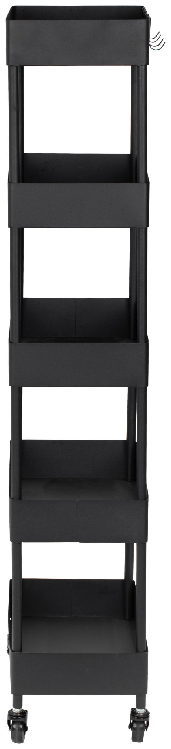 SERVÍROVACÍ VOZÍK, černá, 40/116/22 cm - černá, Moderní, kov/plast (40/116/22cm) - PBJ