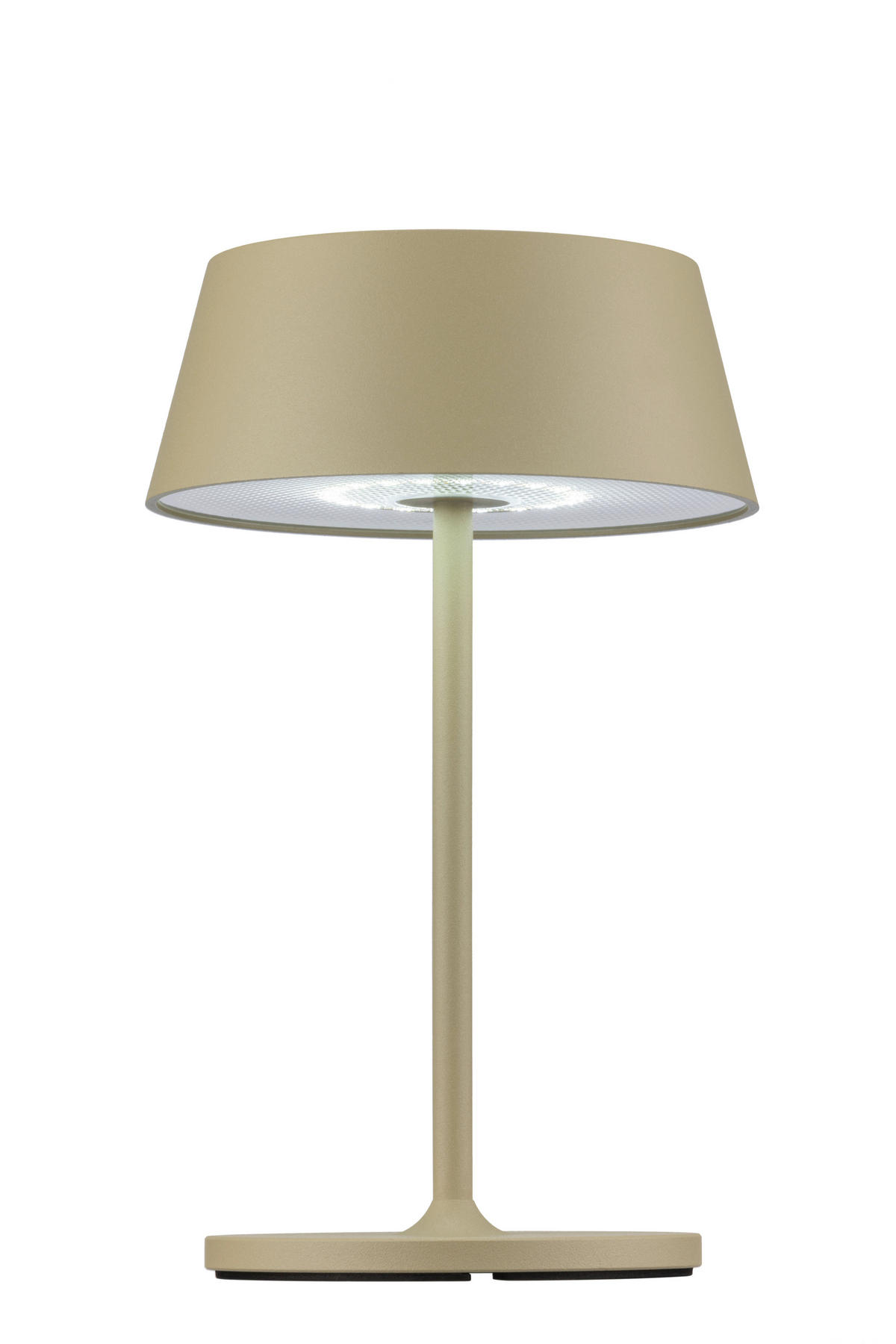 AKKU-TISCHLEUCHTE Naos 15/25 cm  - Grün, Design, Kunststoff/Metall (15/25cm) - Dieter Knoll