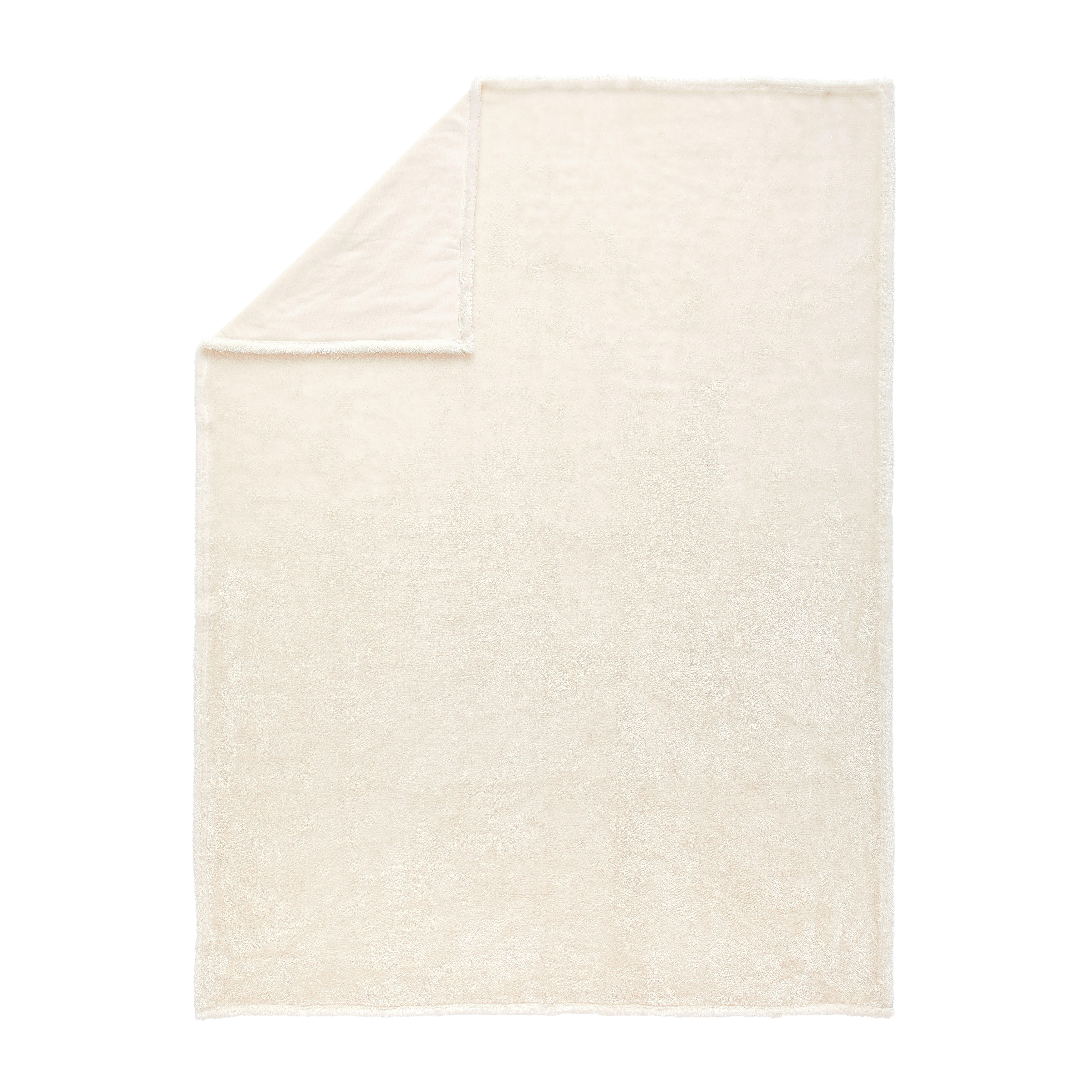 FELLDECKE Moraine 150/200 cm  - Weiß, KONVENTIONELL, Textil (150/200cm) - Novel