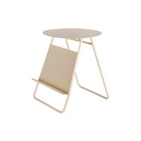 BEISTELLTISCH 40/40/48 cm esencia Weiß rund  - Weiß, Basics, Metall (40/40/48cm) - Leitmotiv