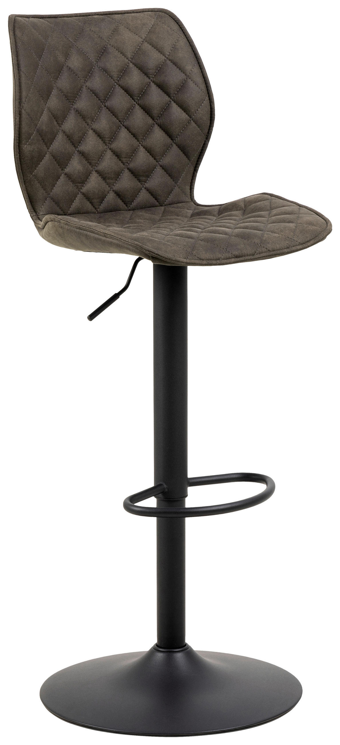 Scaun De Bar din textil, antracit - antracit/negru, Modern, metal/textil (45,5/116cm) - MID.YOU