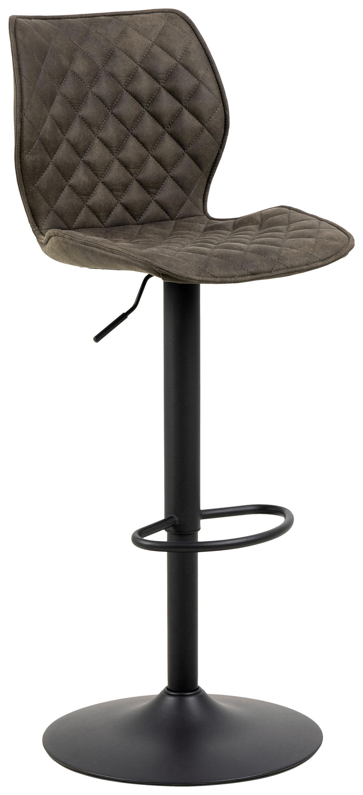 Scaun De Bar din textil, antracit - antracit/negru, Modern, metal/textil (45,5/116cm) - MID.YOU