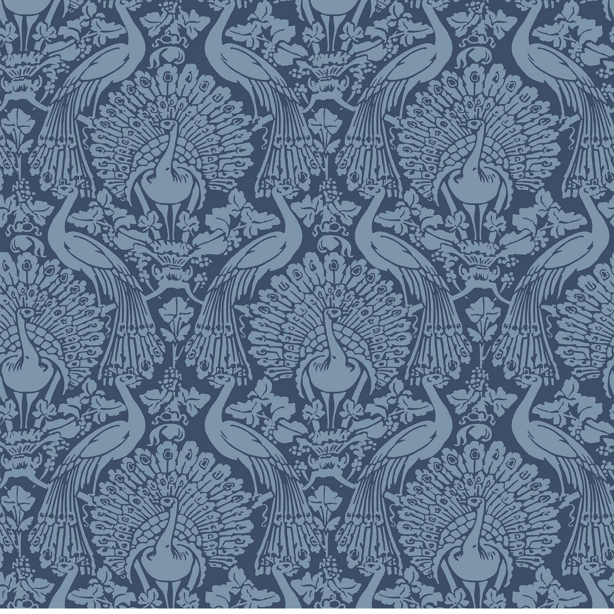 VLIESTAPETE - Blau, Basics, Papier/Kunststoff (52/1000cm)