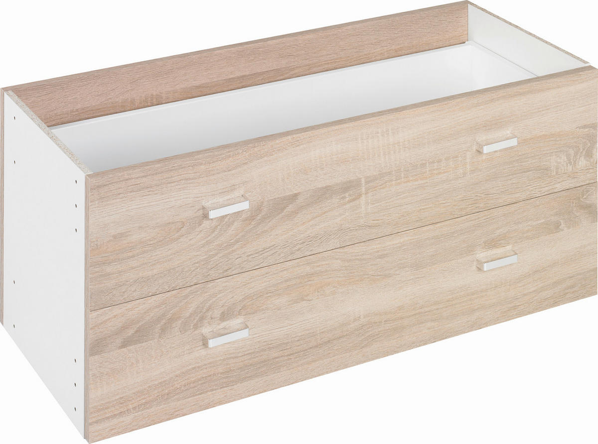 INSERȚIE DE SERTARE in culoare lemn stejar  - culoare lemn stejar, Design, material pe bază de lemn (74/35/33cm)