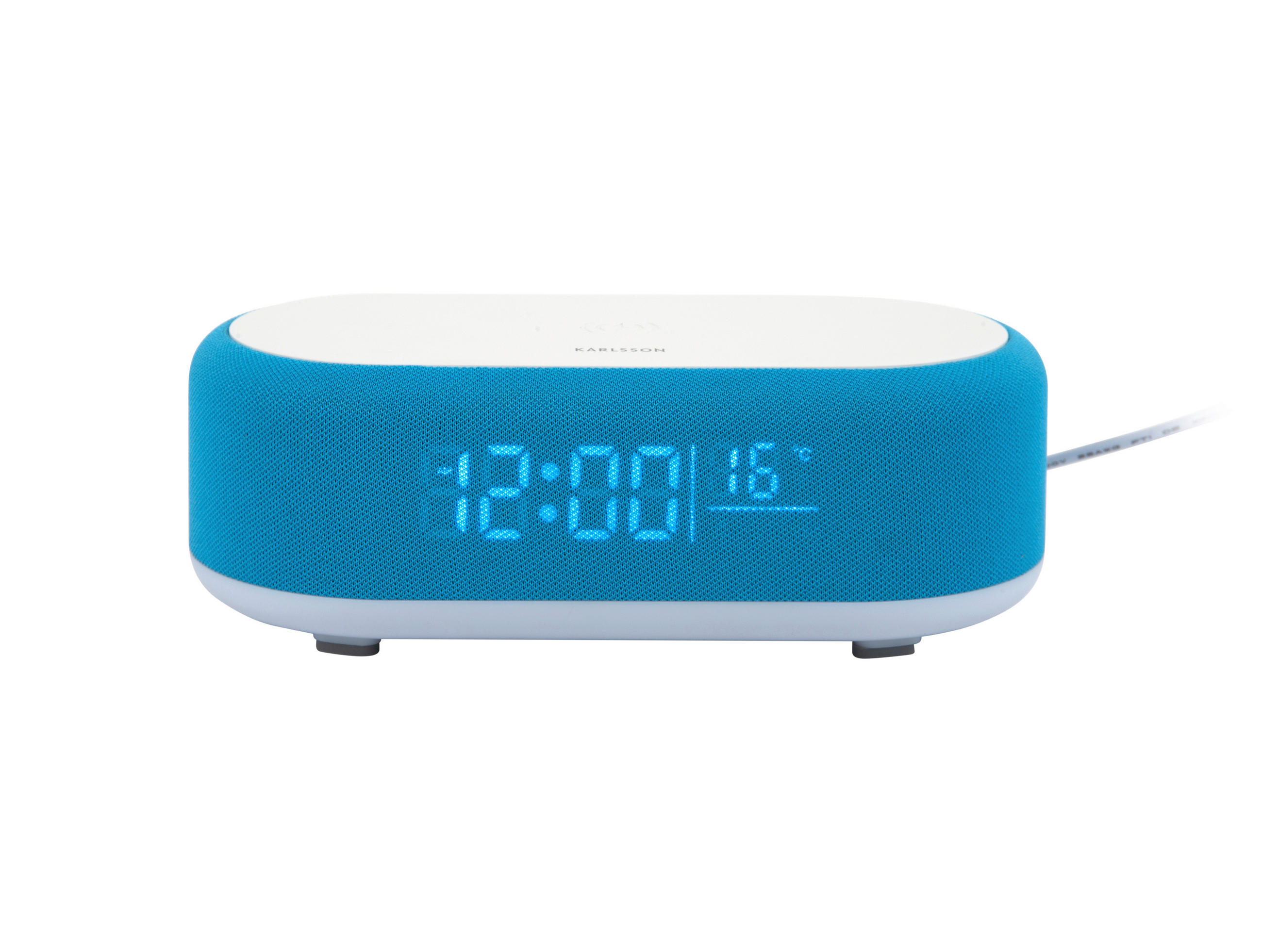 WECKER Vogue Hellblau  - Hellblau, Basics, Kunststoff (19/9/7cm) - Karlsson