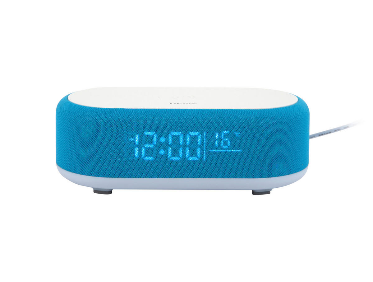 WECKER Vogue Hellblau  - Hellblau, Basics, Kunststoff (19/9/7cm) - Karlsson