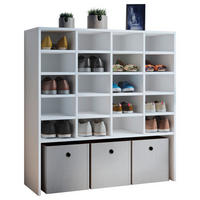 SCHUHREGAL Weiß  - Weiß, KONVENTIONELL, Holzwerkstoff (92/99/33cm) - MID.YOU