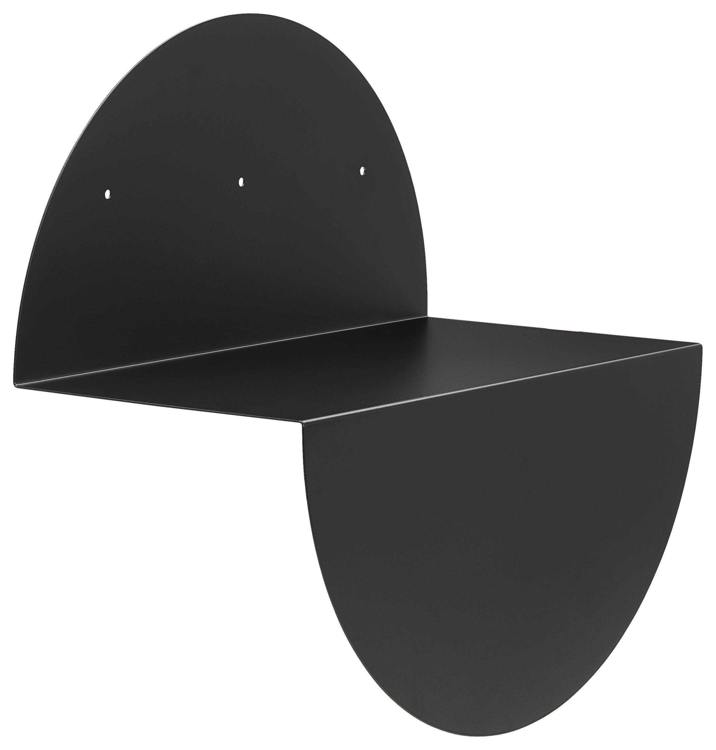 WANDBOARD Schwarz  - Schwarz, Design, Metall (40/20/40cm) - MID.YOU