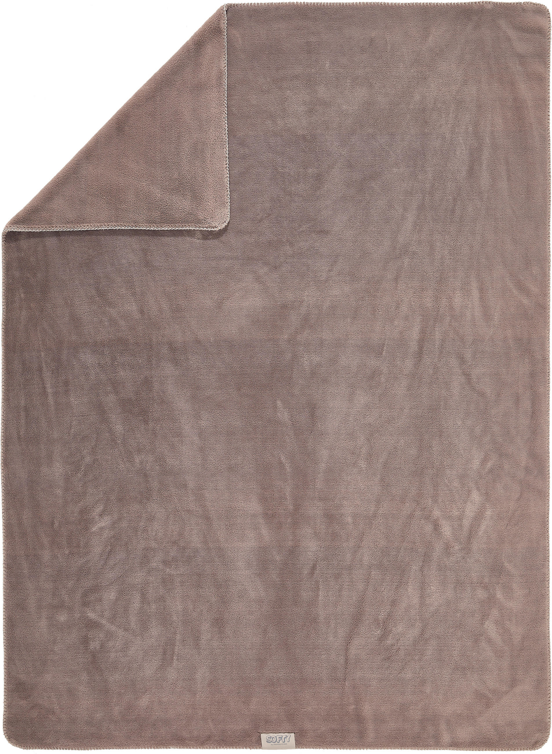 DECKE 140/190 cm  - Graubraun, Basics, Textil (140/190cm) - Zoeppritz