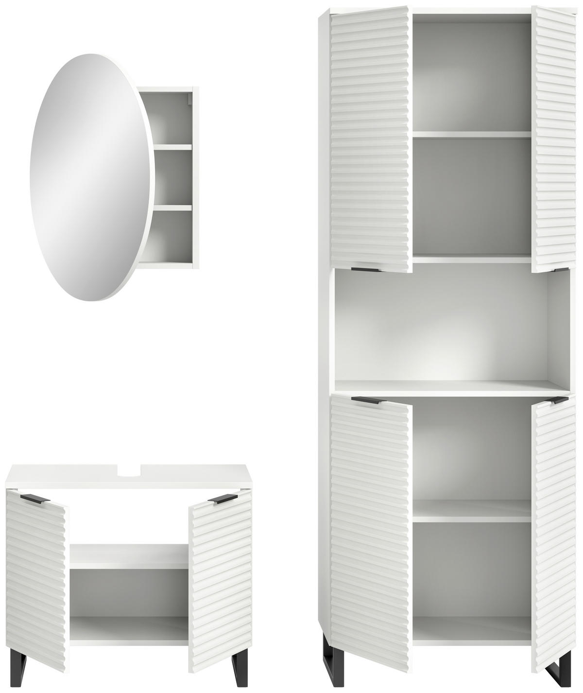 KOPALNICA  bela  - črna/bela, Moderno, kovina/leseni material (140cm) - MID.YOU