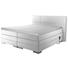 BOXSPRINGBETT 'PRINZ' H2 Lederlook 160/200 cm INKL. Matratze, gepolstertes Kopfteil, Topper, motorische Verstellbarkeit - Silberfarben/Weiß, MODERN, Textil (160/200cm) - Novel BOXSPRINGBETT 'PRINZ' H2 Lederlook 160/200 cm INKL. Matratze, gepolstertes Kopfteil, Topper, motorische Verstellbarkeit - Silberfarben/Weiß, MODERN, Textil (160/200cm) - Novel