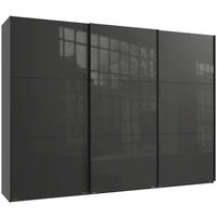 SCHWEBETÜRENSCHRANK in Graphitfarben, Grau  - Schwarz/Graphitfarben, Konventionell, Glas/Holzwerkstoff (300/216/65cm) - Stylife