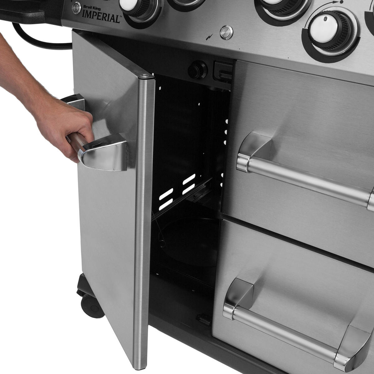 PLINSKI ŽAR  IMPERIAL - barve nerjavečega jekla, Basics, kovina (178/125cm) - Broil King