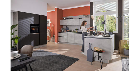 EINBAUKÜCHE - Grau, Design, Holzwerkstoff - Dieter Knoll