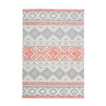 FLACHWEBETEPPICH 160/230 cm Grau, Koralle  - Koralle/Grau, Design, Textil (160/230cm) - Novel