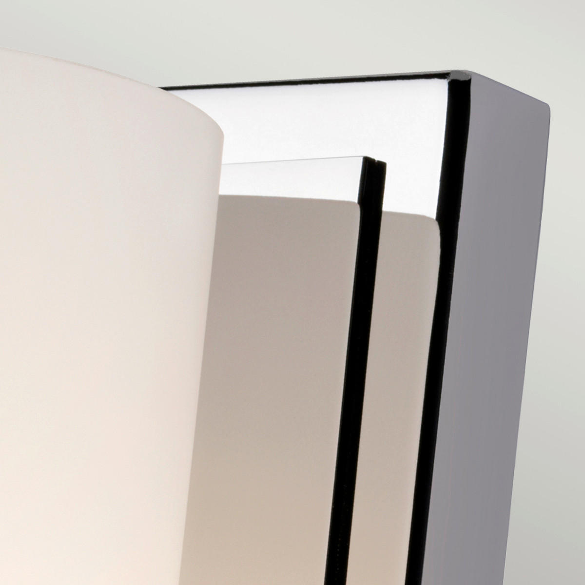 BADEZIMMER-WANDLEUCHTE - Chromfarben, Basics, Glas/Metall (11.4/12,9/24,1cm) - Elstead Lighting