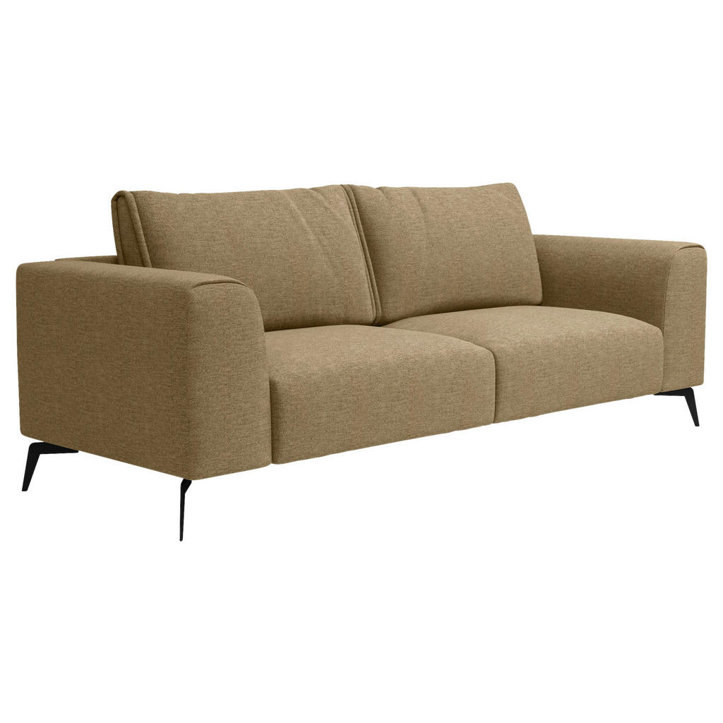 Thumbnail - Mid.you 3-Sitzer-Sofa, Gold, Holz, Textil, Füllung: Polyurethan (Pur), Silikon, 246x87x88 cm, Made in EU, Wohnzimmer, So...