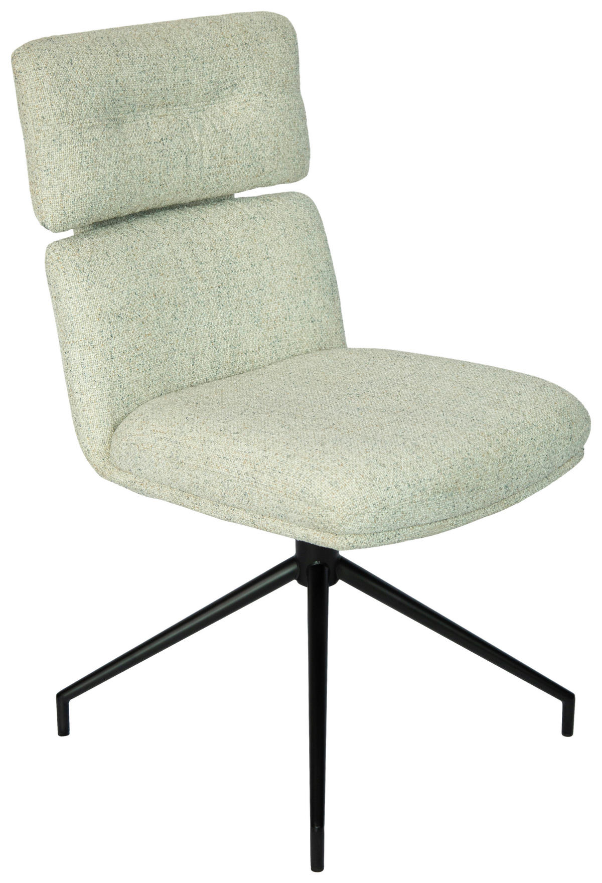 STUHL  in Eisen Webstoff Metall, Textil  - Beige/Schwarz, Design, Textil/Metall (50/92/64,5cm) - Dieter Knoll