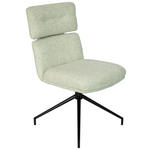 STUHL  in Eisen Webstoff Metall, Textil  - Beige/Schwarz, Design, Textil/Metall (50/92/64,5cm) - Dieter Knoll